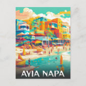 アイアナパ観光客キプロスリゾート シーズンポストカード (正面)