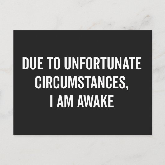 アイアムアウェイクおもしろい引用文 ポストカード (正面)