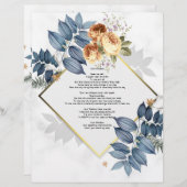 アイアムウィズイズイブソンリネン紙フローラデザイン (正面/裏面)