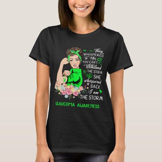 アイアムザストームグラウコマ認識度 Tシャツ (正面)