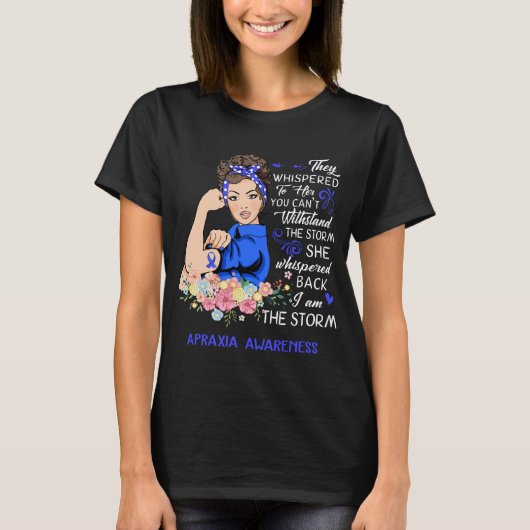 アイアムザストーム失行認識度 Tシャツ (正面)