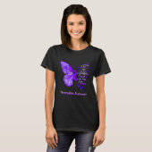 アイアムザストーム線維筋痛認識度蝶 Tシャツ (正面フル)