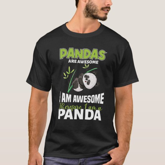 アイアムパ素晴らしンダアレ素晴らしパンダ Tシャツ (正面)