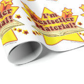 アイアムベストセラー素材おもしろいカッコいい作家スローガン ラッピングペーパー (ロールコーナー)