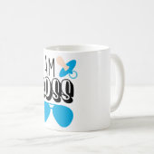 アイアムボスおもしろい男の赤ちゃんプリント コーヒーマグカップ (正面右)