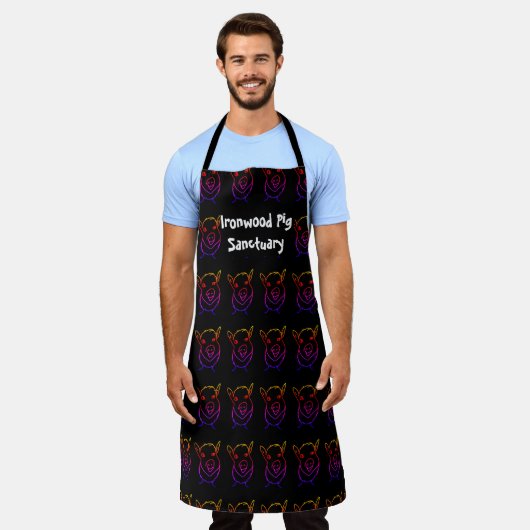 アイアンウッドピグサンクチュアリーエプロン エプロン (着用した状態)