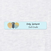 アイアンオンティール（緑がかった色）グリッターパーティーバルーン ラベル (デザイン1)