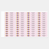 アイアンオンパープルグリッターパーティーバルーン ラベル (シート)