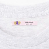 アイアンオンパープルグリッターパーティーバルーン ラベル (貼付)