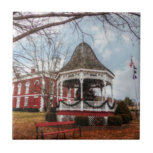 アイアンカウンティコートハウスアンドガゼボ タイル (正面)