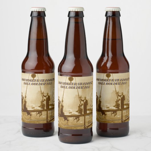 アイアンカスタマイズワーカーヘッドエイクボールホームベレブン ビールラベル (ボトル)