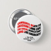 アイアンカラムアンチ – ファシスト引用文 缶バッジ (正面&裏面)