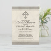 アイアンクロスブライダルシャワー招待状 招待状 (スタンド正面)
