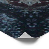 アイアンクロスブラック上の騎士テンプルのシール ポスター (角)