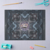 アイアンクロスブラック上の騎士テンプルのシール 薄葉紙 (クラフト)