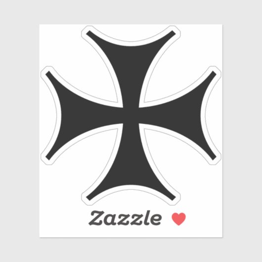 アイアンクロス（黒） シール (シート)