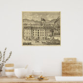 アイアンシティブルワリー、フラウエンハイム、ヴィザック ポスター (キッチン)