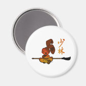 アイアンシャオリンバニーkwan dao マグネット (正面/裏面)