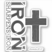 アイアンシャーペンアイアン3" x 3"ビニールステッカー シール (正面)