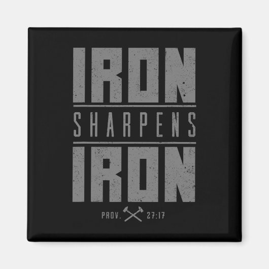 アイアンシャーペンズアイアンクリスチャンメンバイブル聖なる書物、 経典G マグネット (正面)