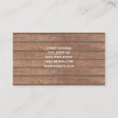 アイアンスキレットウッドカテラーシェフレストラン 名刺 (裏面)