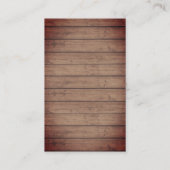 アイアンスキレット素朴ウッドレストランカテラー 名刺 (裏面)