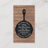 アイアンスキレット素朴レストランカテラー 名刺 (正面)