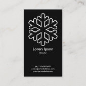 アイアンスノーフレーク – ブラック(金ゴールドカード) 名刺 (裏面)