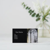 アイアンドアブラックインテリアを備えた建築紙 名刺 (スタンド正面)