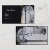 アイアンドアブラックインテリアを備えた建築紙 名刺 (正面/裏面)