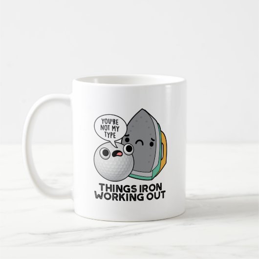 アイアンパンをアイロンおもしろいで仕上げる コーヒーマグカップ (左)