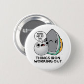 アイアンパンをアイロンおもしろいで仕上げる 缶バッジ (正面&裏面)