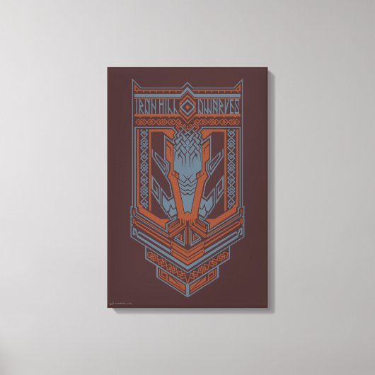 アイアンヒルドワーブズシールドアイコン キャンバスプリント (正面)