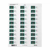 アイアンブルーダントラウトフライ差出人住所ラベル ラベル (フルシート)