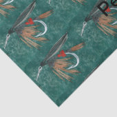 「アイアンブルーダン」ぬれたフライ、フライ・タイイング、フライ・フィッシング、 薄葉紙 (詳細)