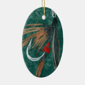 "アイアンブルーダン"ウェットフライクリスマスオーナメント セラミックオーナメント (右)