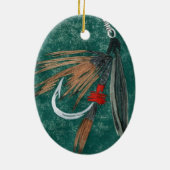 "アイアンブルーダン"ウェットフライクリスマスオーナメント セラミックオーナメント (裏面)