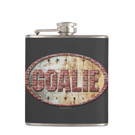 アイアンホッケーゴアリー フラスク (正面)