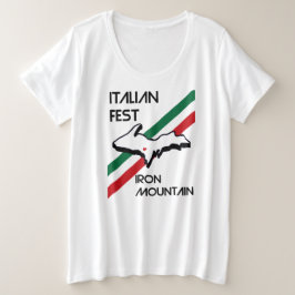 アイアンマウンイタリアンテンフェストプラスTシャツ プラスサイズTシャツ
