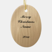 アイアンマウンテンミシガンスノーモービルベアセラミック セラミックオーナメント (裏面)