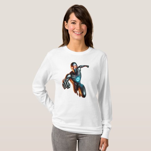 アイアンマンアークリアクタースーツ – マーベルスーパーヒーロー Tシャツ (正面フル)