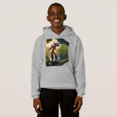 アイアンマンプリントキッズプレミアムスウェットシャツ (正面フル)