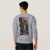 アイアンマンTシャツ スウェットシャツ (裏面フル)