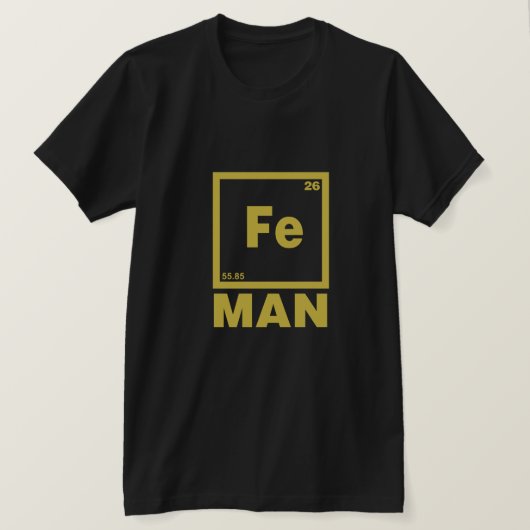 アイアンマンTシャツ | Fe Man Tシャツ (デザイン正面)