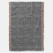 アイアンメールガンメタルブラックメタルチェーン鎧 スローブランケット (正面縦)