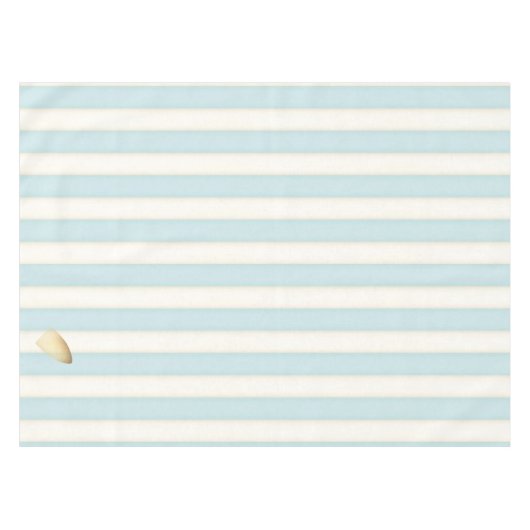 アイアンユーモアのあるバーンマークフォンキュートベビーブルーストライプの テーブルクロス (正面(横))