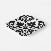 アイアンレースブラック&ホワイトヴィンテージ ペーパープレート (傾斜あり)