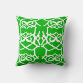 アイアンレースIデコレータ枕の緑 クッション (裏面)