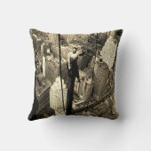 アイアンワーカーウェーブ88階エンパイアステートビル クッション (裏面)