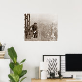 アイアンワーカーエンパイアステート建物1930 ポスター (ホームオフィス)